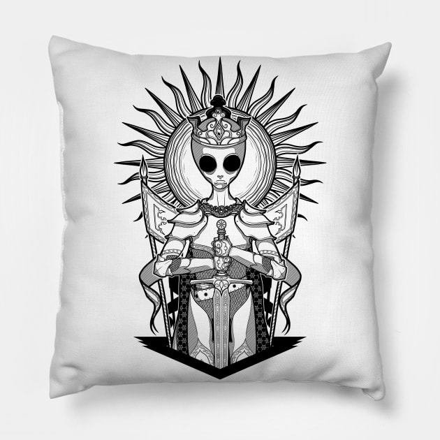 The alien King Arthur Pillow by ToleStyle