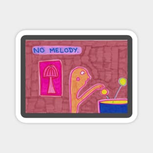 No Melody - Outsider Art Magnet