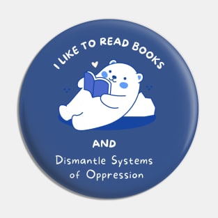 I like to read books Pin