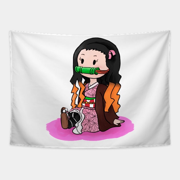 Nezuko Tapestry by Ebidcheese