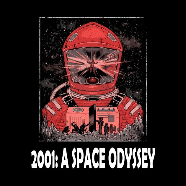 Bowman's Journey 2001 Space Odyssey Vintage Film Couture Graphic Tee by WildenRoseDesign1