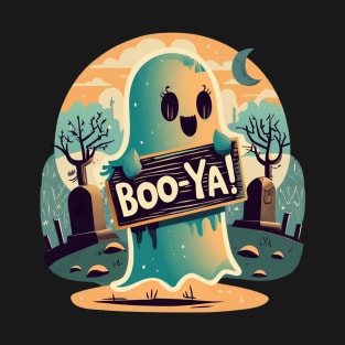 Boo-Ya! Retro Halloween shirt, is the perfect seasonal gift for Mom, Dad, Kids. T-Shirt