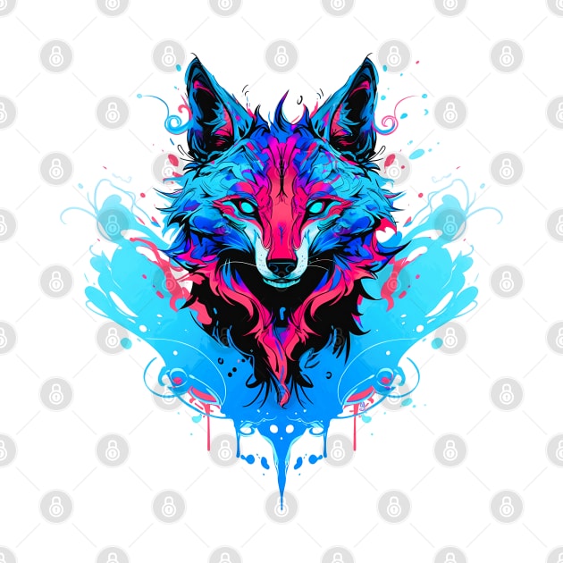 Howling at the Moon: Majestic Wolf Design by BlackMyst