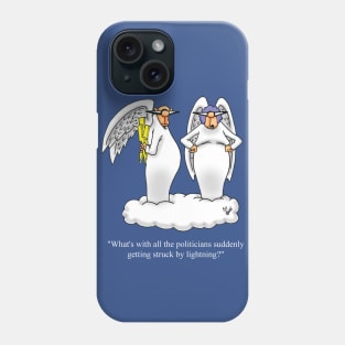 Funny Political Angel Cartoon Humor Phone Case