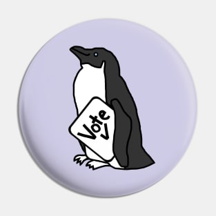 Penguin Says Vote Pin