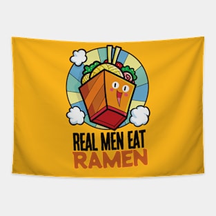 Real Men Eat Ramen Tapestry