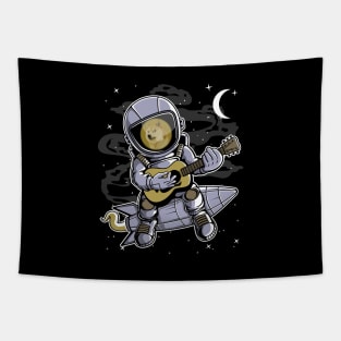 Astronaut Guitar Dogecoin DOGE Coin To The Moon Crypto Token Cryptocurrency Blockchain Wallet Birthday Gift For Men Women Kids Tapestry