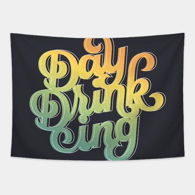 Day Drinking Tapestry by polliadesign