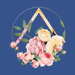 Circular Flower Frame - Yellow/Pink T-Shirt