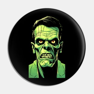 Frankenstein Monster Scary Halloween Costume Pin