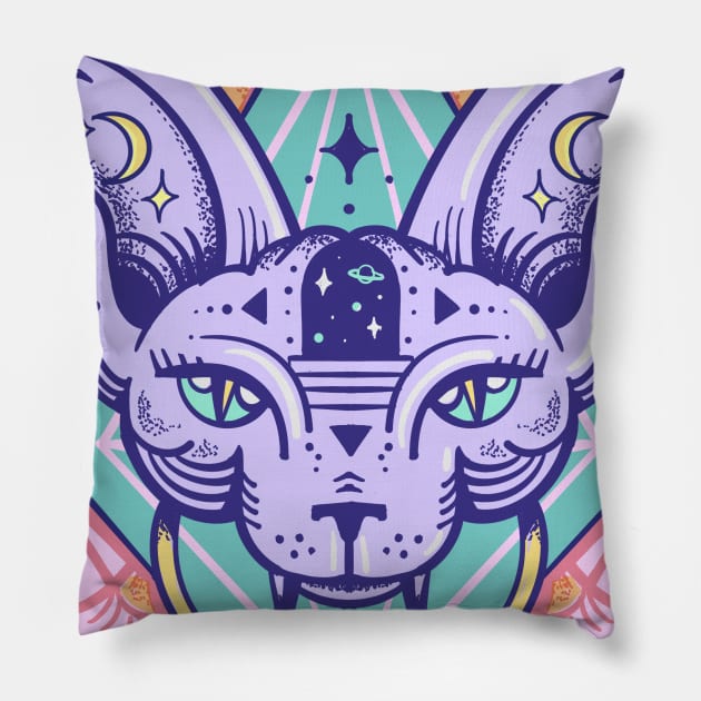 Sphynx door knocker Pillow by Paolavk