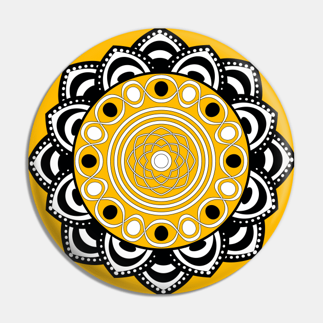 Mandala Edition - In Bloom Pin by Hounds_of_Tindalos