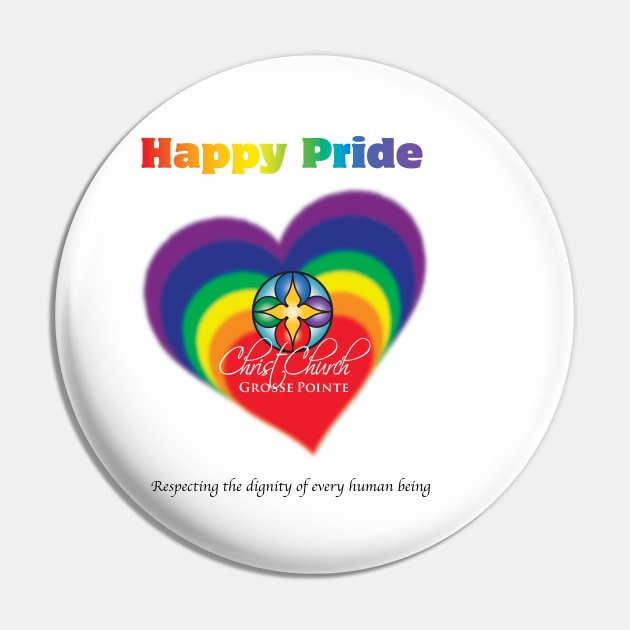 Christ Church GP Pride Pin by MartianInk