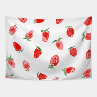So sweet strawberries - watercolor berries Tapestry