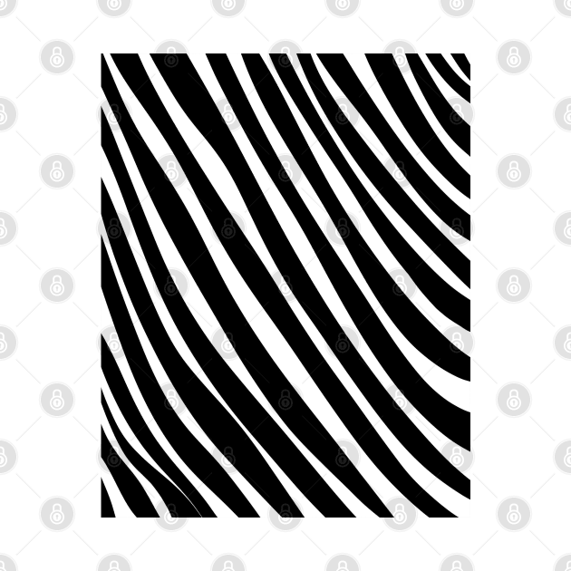 black and white zebra stripes pattern by Spinkly