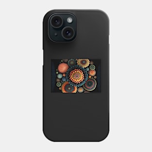 Abstract Flowers Floral Design Jewel Tones Art Phone Case