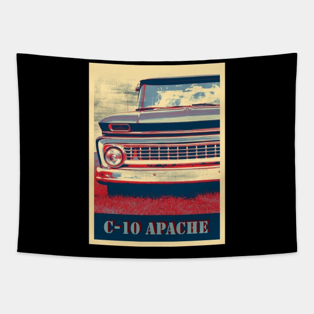 1963 Chevrolet C-10, Apache Pickup 3 Tapestry by hottehue