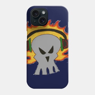 Flaming Skull of Doom Phone Case