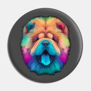 Cute Chow Chow Dog Fluffy Design Pin