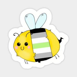 Pride Bees - Agender Magnet