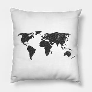 World Map Pillow