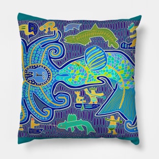 Ocean Pescado Spirits Mola Pillow