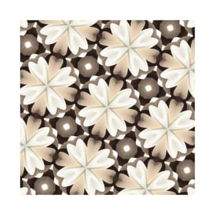 Brown floral pattern design T-Shirt