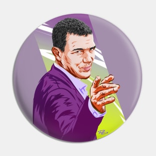 Antonio Banderas - An illustration by Paul Cemmick Pin