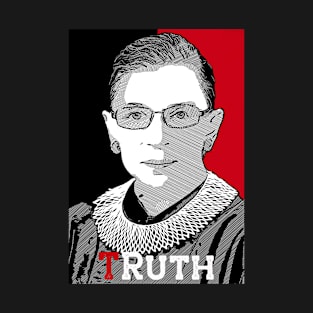 Truth Ruth RBG Ruth Bader Ginsburg portrait T-Shirt