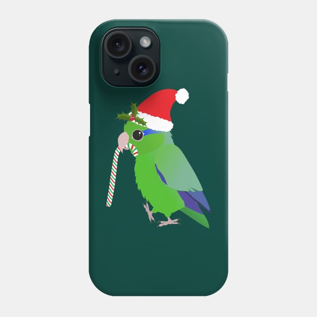 A cute Christmas green pacific parrotlet Phone Case by Bwiselizzy