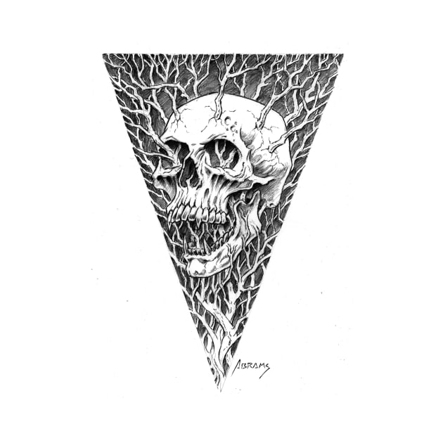 Screaming Skull Line Art by Paul_Abrams