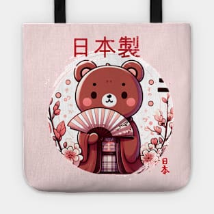 japanese teddy with KImono Tote