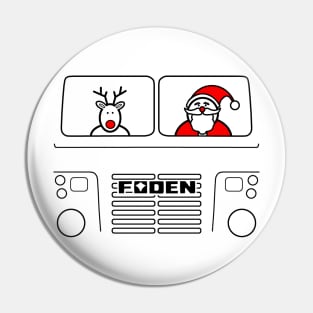 Foden S83 classic 1970s British lorry Christmas special edition Pin