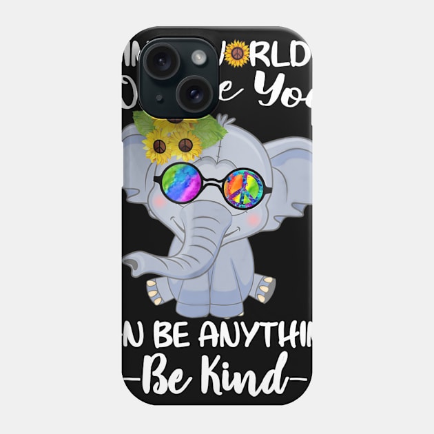 In A World Where You Can Be Anything Be Kind Autism Phone Case by Danielsmfbb