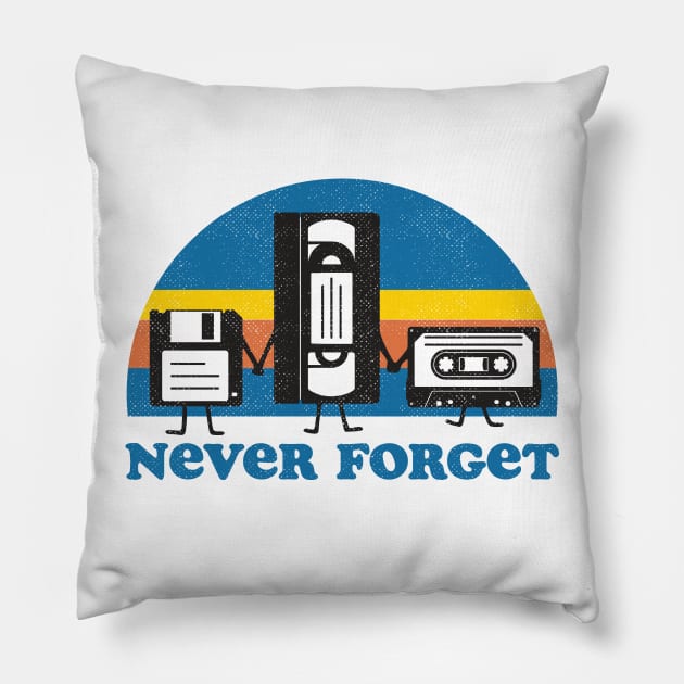 Never Forget Pillow by Tingsy