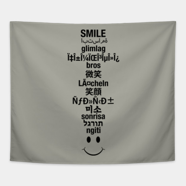 smile in different languages shirt