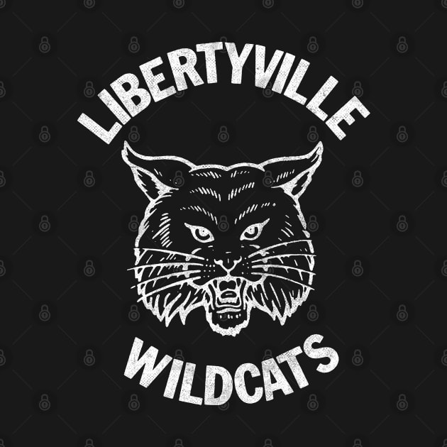 Libertyville Wildcats -- Faded Vintage Thrift Store Style Design by CultOfRomance