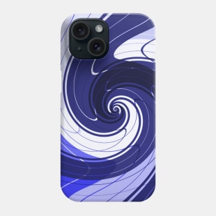 Blue Plaid Ocean Wave Phone Case