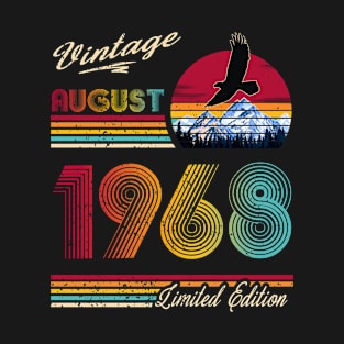 August 1968 Birthday T-Shirt