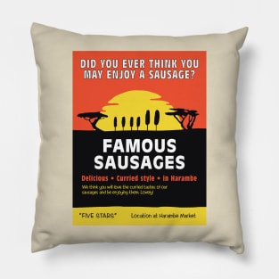 Animal Kingdom Harambe Famous Sausages Pillow