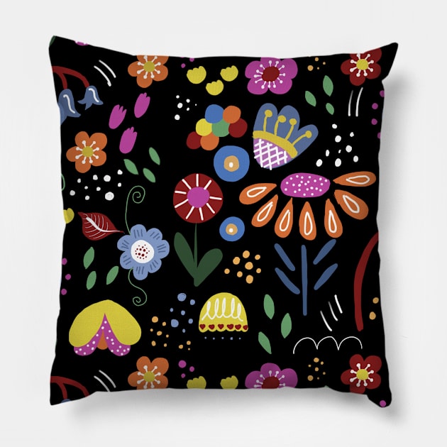 Mod Garden Pillow by KathrinLegg