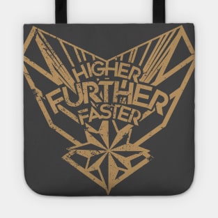 Higher Further Faster (distressed) Tote