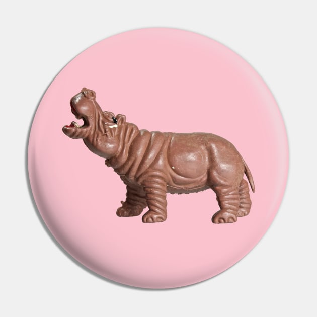 PLASTIC FANTASTIC Hippo Pin by Danny Germansen