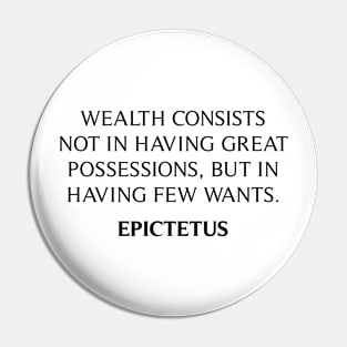 Epictetus Quote Pin