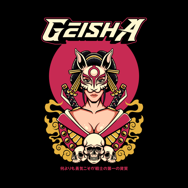 geisha mecha by imkram2x