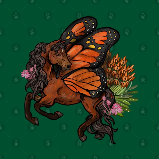 Monarch Butterfly Fairy Horse by Shadowind