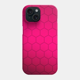 Hot Pink Honeycomb Hexagon Phone Case