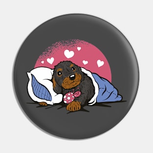 Sleepy Dog Pin