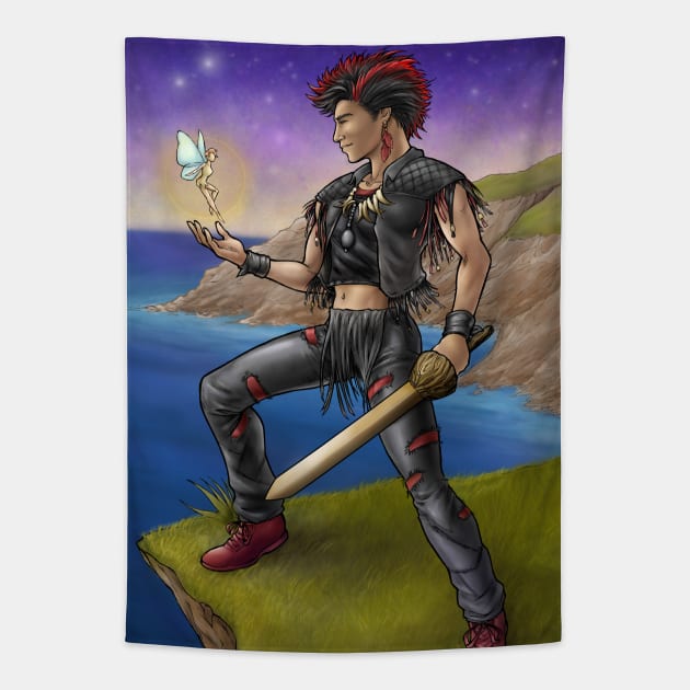 Rufio of Neverland Tapestry by AdamCRivera