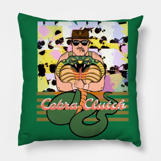 80s worn wrestling Pillow by Ace13creations